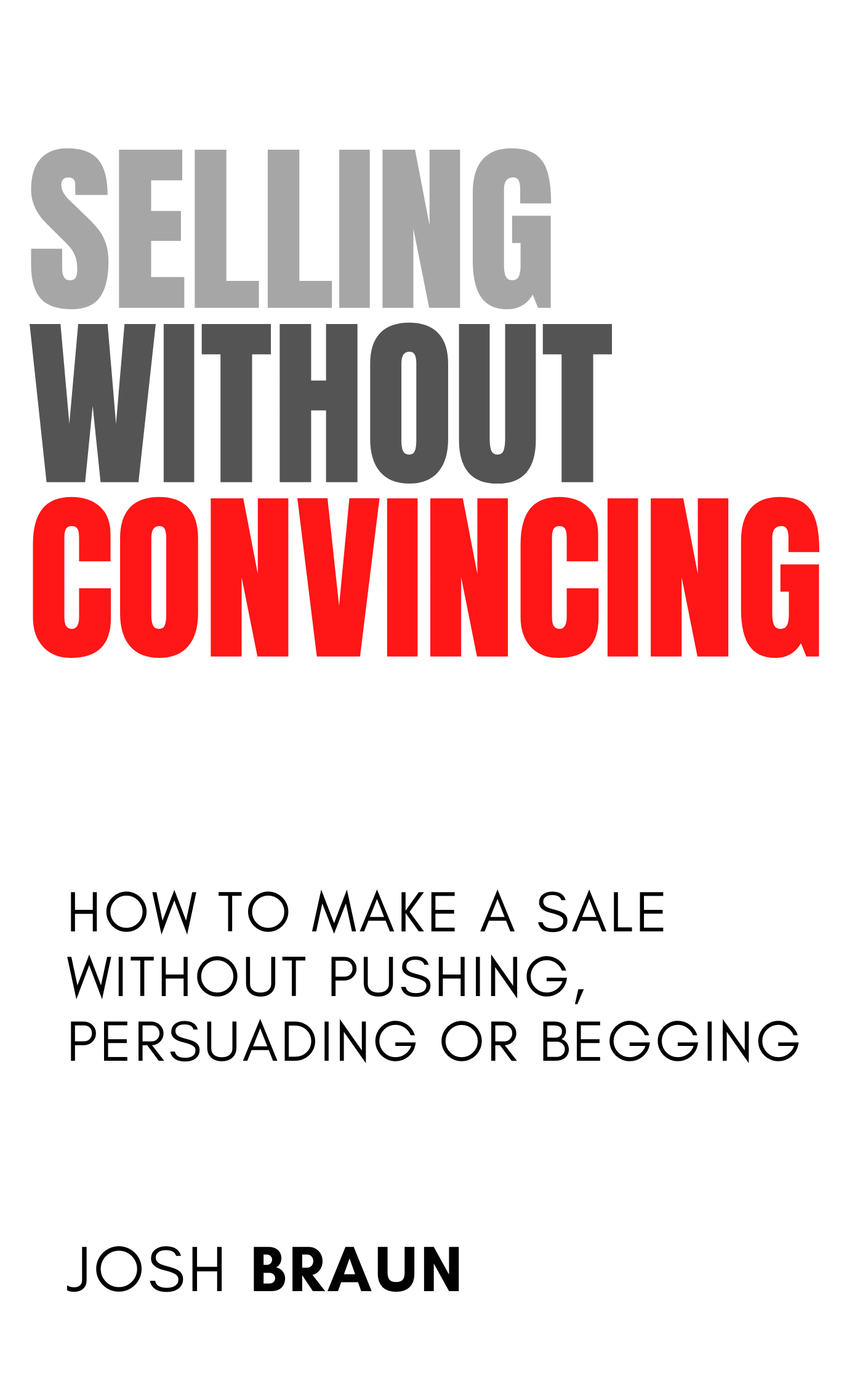 Cover for Selling Without Convincing